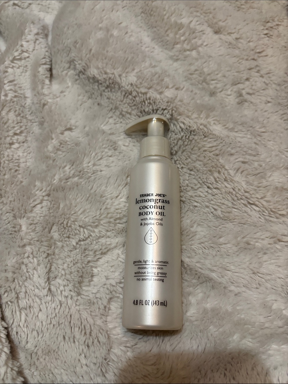 Trader Joe's Lemongrass Coconut Body Oil